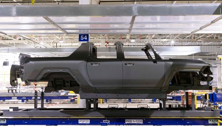 Pictured: Work inside GM's FactoryZERO in Detroit, Michigan. Image: GM